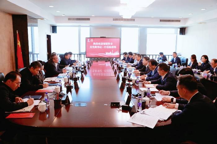 省国资委党委书记支光南带队到千赢国际·[中国区]有限公司官网
调研